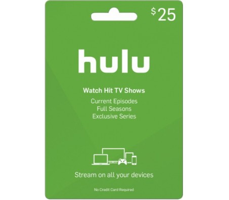 hulu - 25$ hulu gift card    